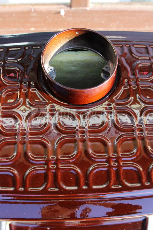 Hergóm CRAFTSBURY liatinové krbové kachle hnedý smalt krbyonline