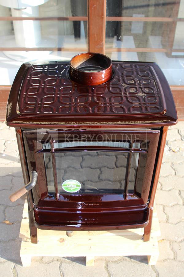 Hergóm CRAFTSBURY liatinové krbové kachle hnedý smalt krbyonline