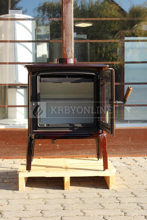 Hergóm CRAFTSBURY liatinové krbové kachle hnedý smalt krbyonline