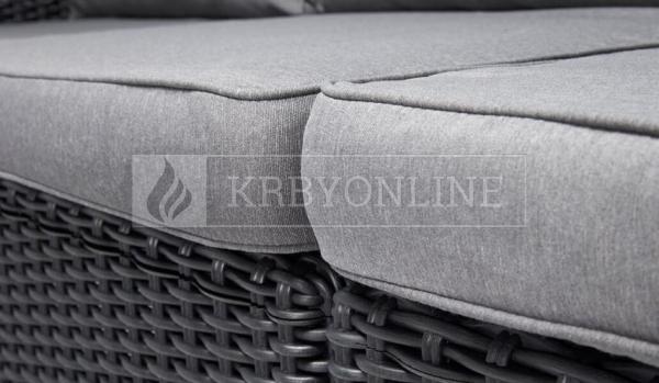 Keter Salta set záhradného nábytku grafitový (2 kreslá + stolík + trojsedadlová pohovka) krbyonline