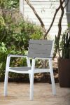 Keter Harmony záhradný nábytok biely/hnedý (4 stoličky + stôl) krbyonline