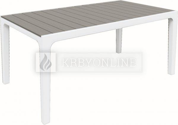 Keter Harmony záhradný nábytok biely/hnedý (4 stoličky + stôl) krbyonline