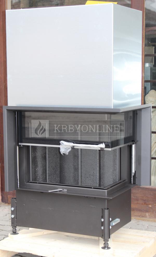 Kobok Chopok R90 67 VD P 720/510-S/500, SM, rám 3S VD, čierny šamot krbyonline