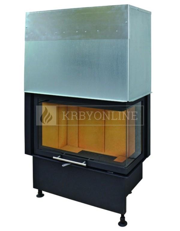 Kobok Chopok R 90 S/500 VD L/P 780/450 510 570 teplovzdušná rohová krbová vložka s výsuvnými dvierkami krbyonline