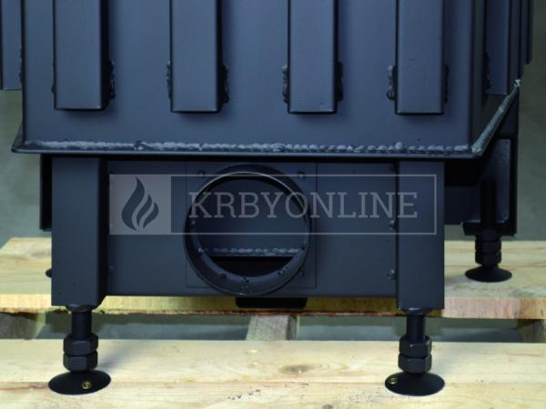 Kobok Kazeta R 90 S/380 VD L/P 720/450 510 570 teplovzdušná rohová krbová vložka s výsuvnými dvierkami krbyonline