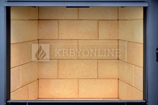 Kobok Kazeta R 90 S/380 VD L/P 720/450 510 570 teplovzdušná rohová krbová vložka s výsuvnými dvierkami krbyonline