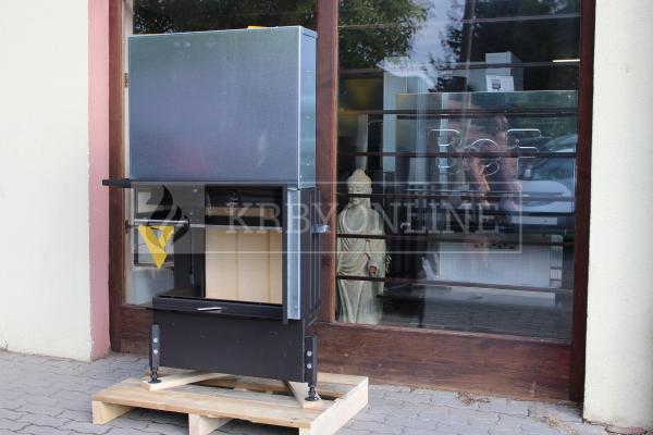 Kobok Kazeta R 90 S/380 VD L/P 780/450 510 570 teplovzdušná rohová krbová vložka s výsuvnými dvierkami krbyonline