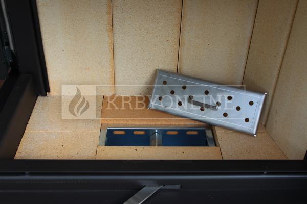 Kobok Kazeta R 90 S/380 VD L/P 780/450 510 570 teplovzdušná rohová krbová vložka s výsuvnými dvierkami krbyonline