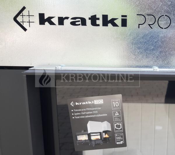 Kratki NADIA 14 P BS G krbová vložka s výsuvnými dvierkami rohová pravá krbyonline