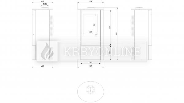 Kratki KOZA ABS GAS plynové krbové kachle krbyonline