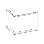 Krycí rámik plytký pre Romotop DYNAMIC R/L 3G S 55.44.42.21 krbyonline
