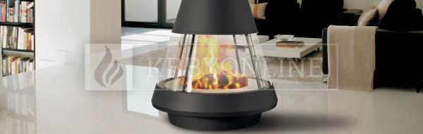 Hergóm MALLORCA exkluzívne voľne stojace oceľové krbové kachle krbyonline