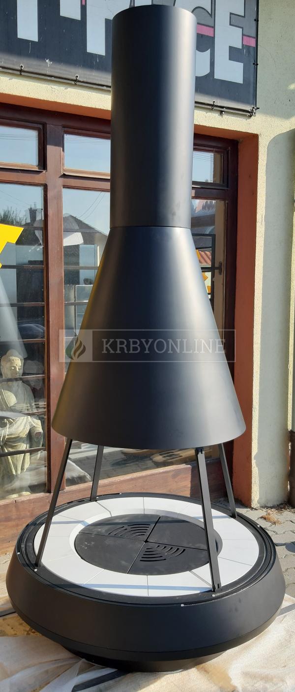 Hergóm MALLORCA exkluzívne voľne stojace oceľové krbové kachle krbyonline