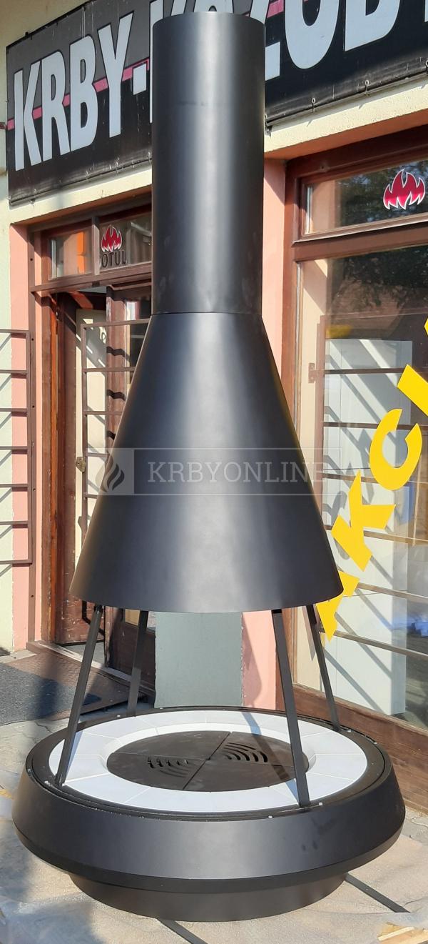 Hergóm MALLORCA exkluzívne voľne stojace oceľové krbové kachle krbyonline