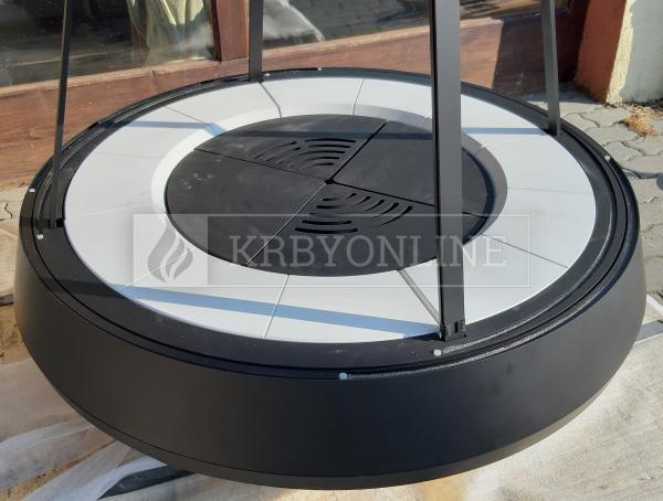 Hergóm MALLORCA exkluzívne voľne stojace oceľové krbové kachle krbyonline