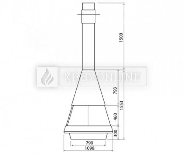 Hergóm MALLORCA exkluzívne voľne stojace oceľové krbové kachle krbyonline