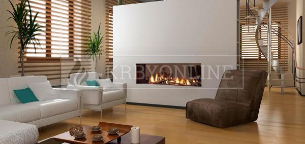 Trimline 100 Tunnel plynová krbová vložka obojstranná krbyonline