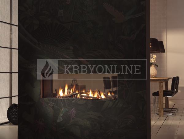 Trimline 100 Tunnel plynová krbová vložka obojstranná krbyonline