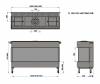 Trimline 100 Panoramic plynová krbová vložka trojstranná krbyonline