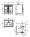La Nordica TermoSuprema Compact D.S.A teplovodný sporák s dvojitým presklením krbyonline