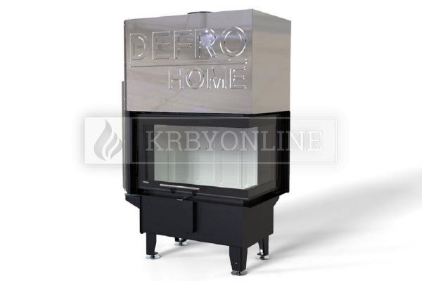  Defro Home RIVA SM BP SHORT G teplovzdušná krbová vložka s pravým rohovým presklením a výsuvným otváraním krbyonline