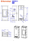 Romotop Gremio 5 modern akumulačné krbové kachle krbyonline