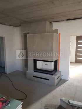 Naša práca rohová krbová obostavba krbyonline