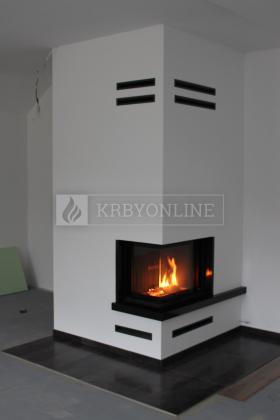 Naša práca rohová krbová obostavba krbyonline