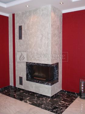 Naša práca rohová krbová obostavba krbyonline