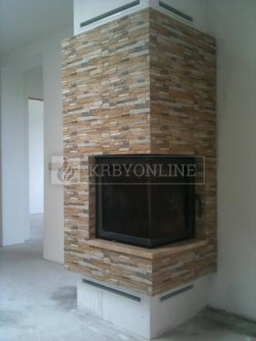 Naša práca rohová krbová obostavba krbyonline