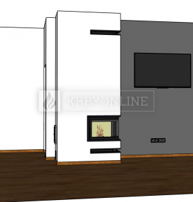 Naša práca rohová krbová obostavba krbyonline