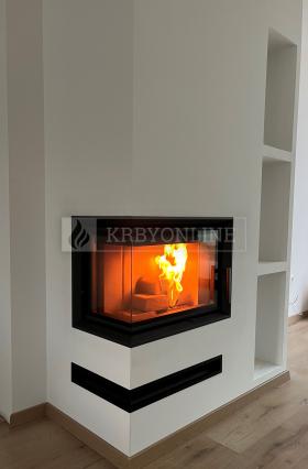 Naša práca rohová krbová obostavba krbyonline