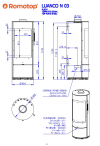 Romotop Luanco N 03 plechové krbové kachle so šamotovým ohniskom krbyonline