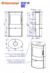 Romotop Sone 05 krbové kachle s keramickým obložením a šamotovým ohniskom krbyonline