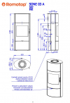 Romotop Sone 03 A akumulačné plechové krbové kachle s šamotovým ohniskom krbyonline
