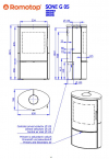 Romotop Sone G 05 keramické krbové kachle s dizajnovým sklom krbyonline