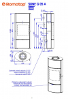 Romotop Sone G 05 A akumulačné keramické krbové kachle so šamotovým ohniskom krbyonline