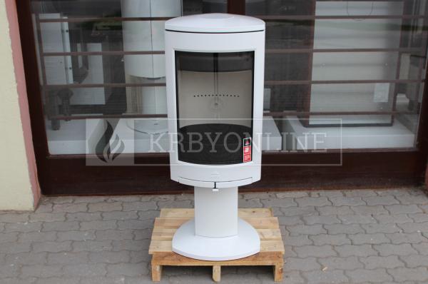 Jotul F 373 biely smalt liatinové kachle krbyonline