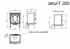 Jotul F 200 BP kvalitné liatinové krbové kachle s gotickou mriežkovou štruktúrou krbyonline
