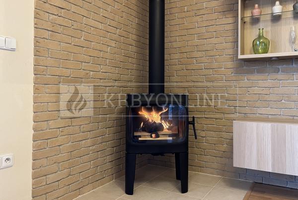 Jotul F 305 R LL dizajnové liatinové krbové kachle so zabudovaným popolníkom krbyonine