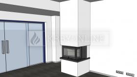 Naša práca trojstranná krbová vložka Jotul I 620 krbyonline