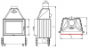 Kobok Chopok L 73 LD 730/510 SM, RAM 4S A teplovzdušná rovná krbová vložka krbyonline