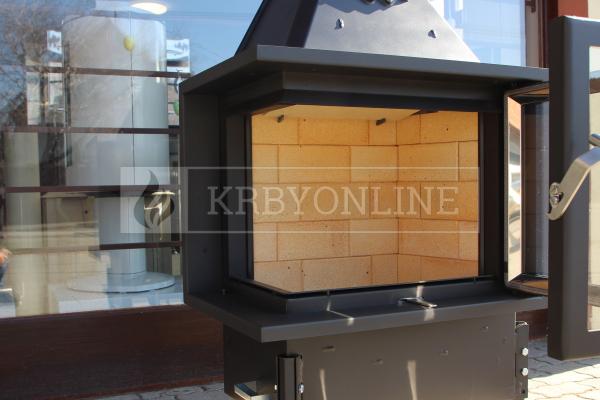 Kobok Chopok R90 67 LD 670/510-S/450 L RAM 4S A, SO ľavá oceľová rohová krbová vložka krbyonline