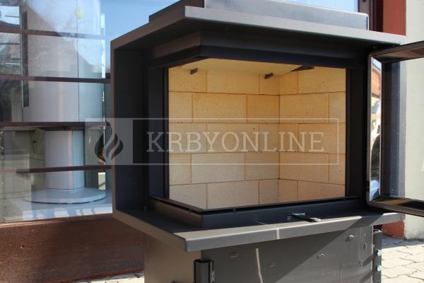 Kobok Kazeta R90 67 LD 670/510-S/450 L RAM 4S A, SO oceľová rohová krbová vložka krbyonline