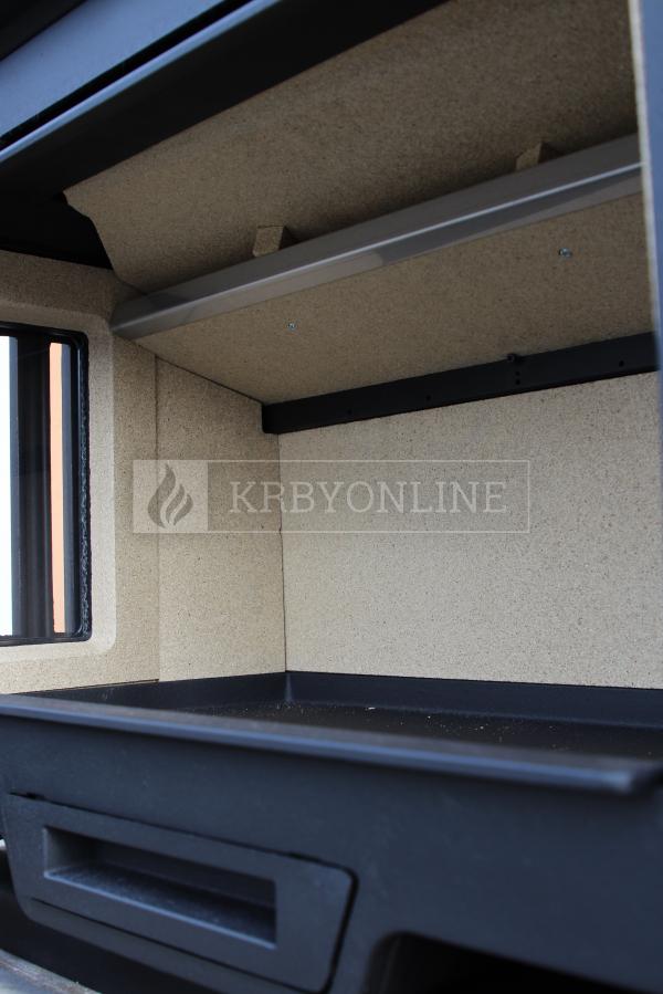 Hergóm GLANCE L liatinové krbové kachle bez nožičiek krbyonline