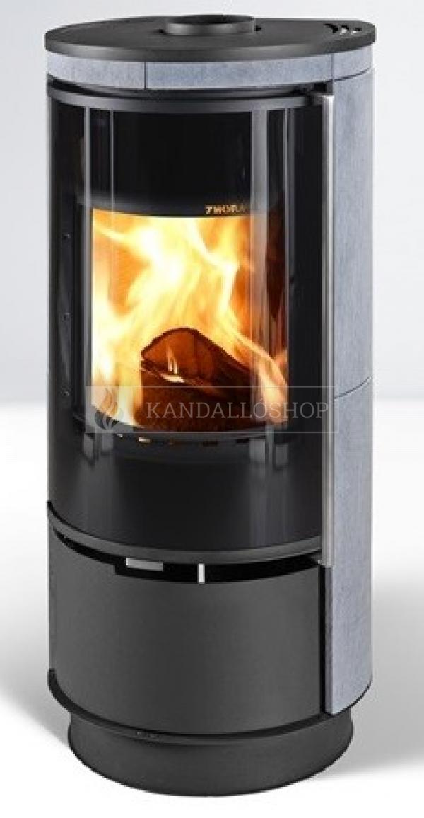 Thorma Andorra Serpentino Extra hőtárolós, zsírkő borítású kandalló kályha kandalloshop