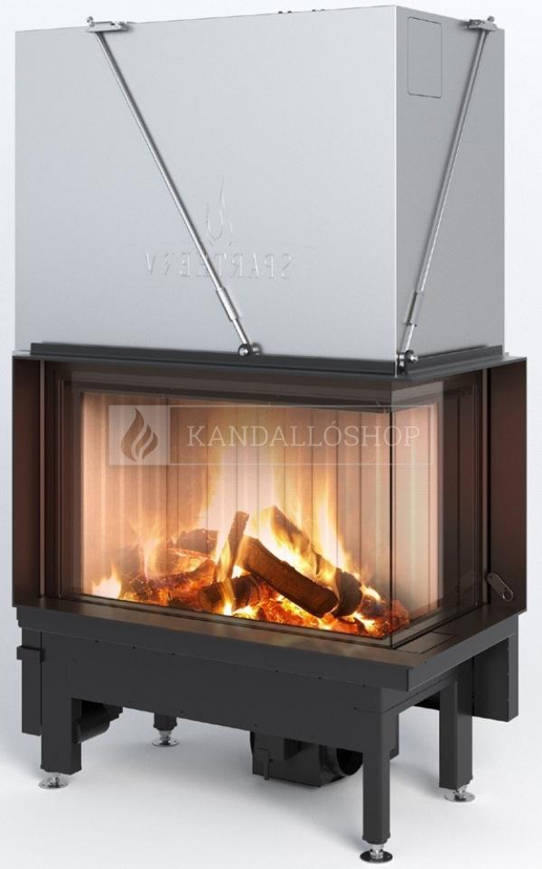 Spartherm Premium V 2LR 80h sarki acél kandallóbetét liftes tolóajtóval kandalloshop