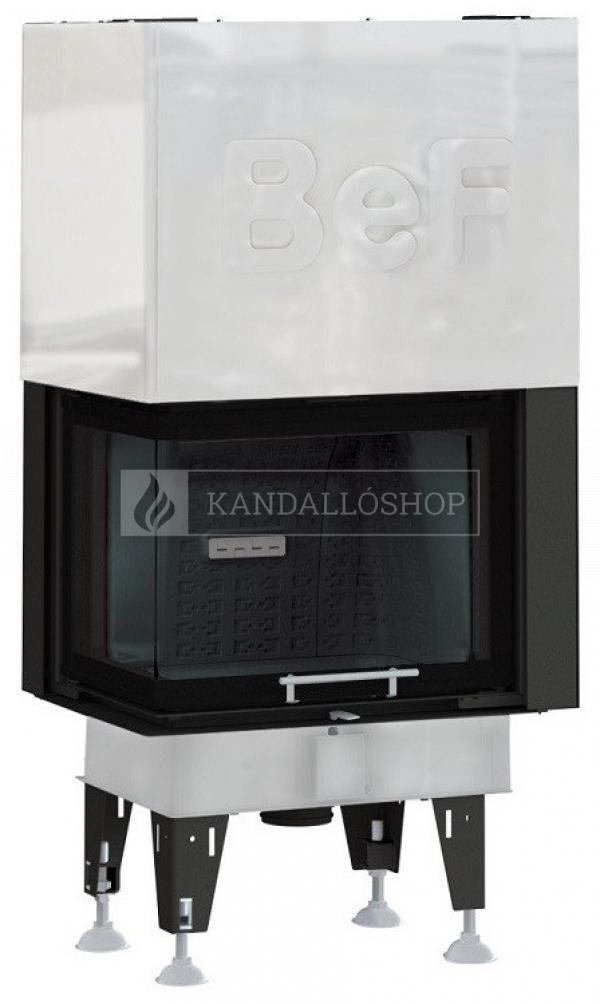 BeF Royal V 8 CL hajlított üvegű légfűtéses kandallóbetét ballos liftes tolóajtóval kandalloshop