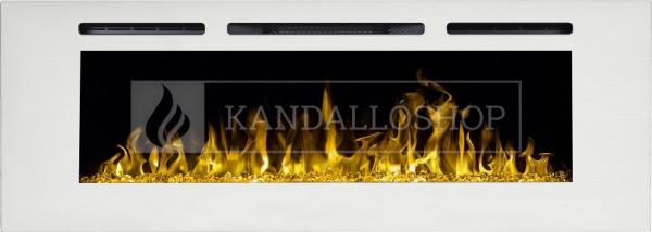 Aflamo Majestic 65 elektromos látvány kandalló távirányítóval fehér kandalloshop