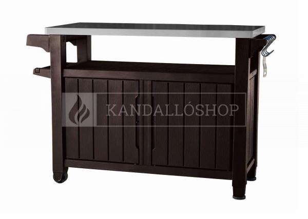 Keter Unity XL barna színű grillező asztal kandalloshop